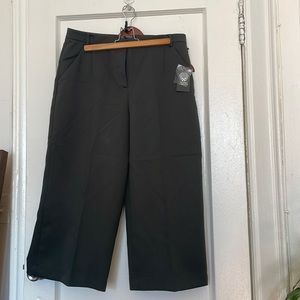 VINCE CAMUTO CULOTTES, never worn, tag on. Dark green. Note small snags in photo